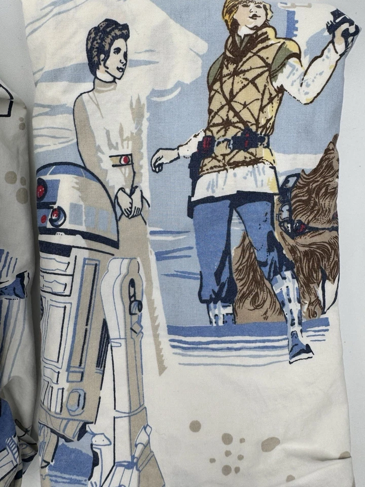Juego de sábanas Pottery Barn Kids Star Wars A New Hope 4 piezas tamaño completo 2 estuches estándar Foto 4 de 4