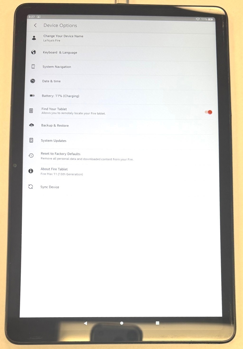 Amazon Fire Max 11 (13th Gen) SU8NST - 64GB - Wi-Fi - 11