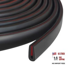 Rubber Edge Trim, 1/16" Self Adhesive Flexible U Channel Edge Protecter for