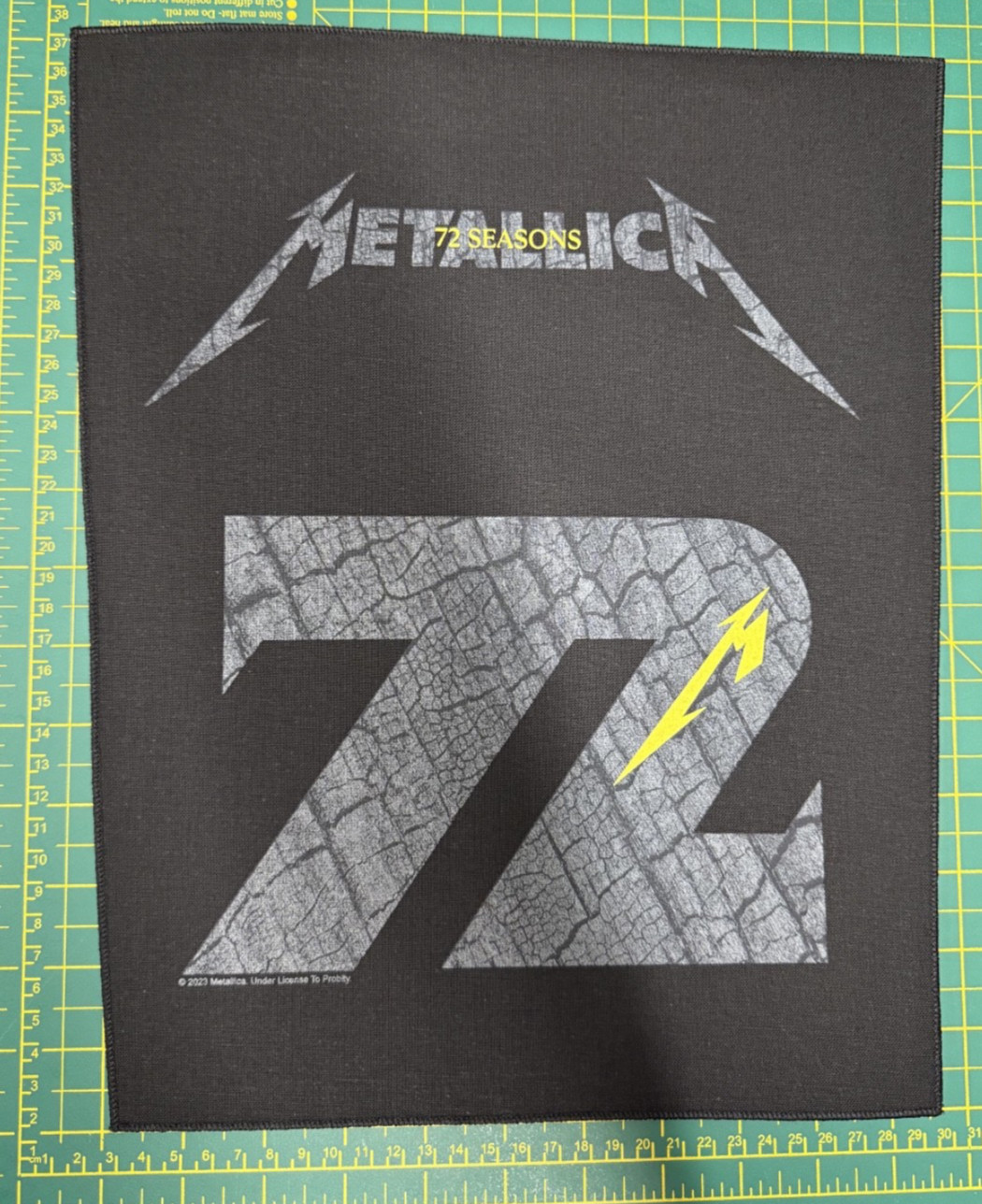 Metallica 72 Seasons M72 Large Size Sew On Printed Backpatch Officially Licensed