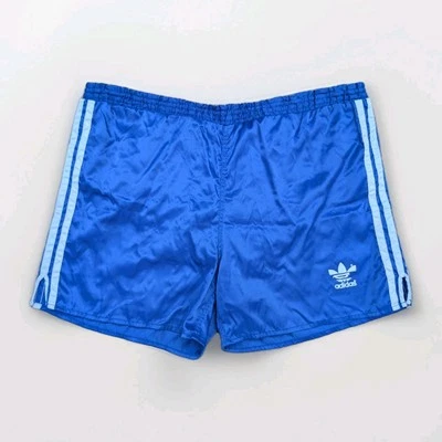 ADIDAS Sampdoria Glanz Nylon Shorts D7 blau Sporthose Fußball Vintage Retro Gym - Bild 1 von 4