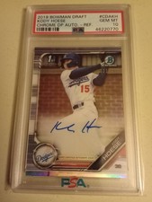 2019 Bowman Chrome Kody Hoese #21/499 AUTOGRAPH REFRACTOR #CDAKH Graded PSA 10
