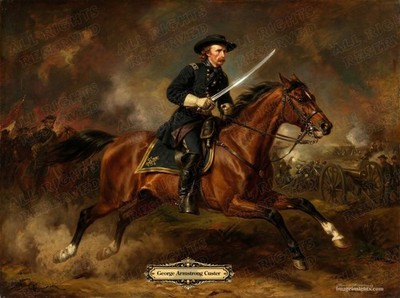 US GENERAL GEORGE ARMSTRONG CUSTER  Masterpiece Fine Art Archival Print