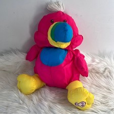 Fisher-Price Puffalump Pink and Yellow Parrot Plush 1987