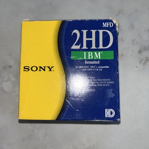 Brand New - Sony 2HD - IBM Formatted - 1.44mb Pack Of 10 Floppy Disks