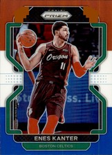 2021-22 Panini Prizm #51 Enes Kanter Red White and Blue 4 2 A