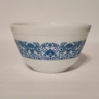 Vintage Pyrex 401 Nesting Mixing Bowl 1½ Pt Horizon Blue USA White Baking EUC