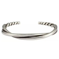 Men's Designer Rock Retro Biker Twisted Open Bracelet Bangle Cuff Jewelry Gift