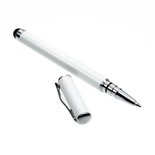 STYLUS TOUCHPEN WHIT BIRO SILVER UNIVERSAL CELL PHONE TABLETT MOBILE PHONE PDA