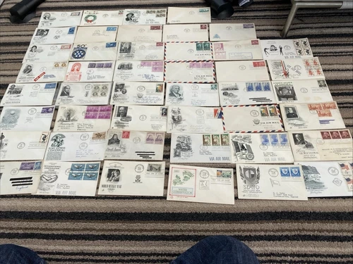 Joblot American First Day Covers Stamps USA - 45 In Total Air Mail