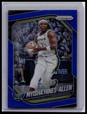 2025 Panini Prizm WNBA #96 Myisha Hines-Allen Blue Prizm #/199