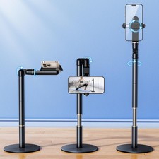 Angle Height Adjustable Phone Holder for Desk 10"-25" - Retractable Cell Ph...