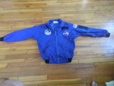 Space Camp Flight Jacket Small NASA Space Shuttle Commander Blue Flight Apparel
