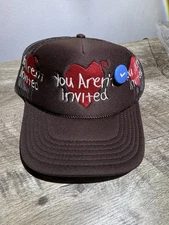 Hyde Park "You Aren't Invited" Triple Shot Espresso Trucker Hat - New In Bag!