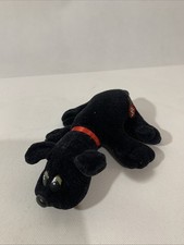 Vintage Tonka Pound Puppies Black Puppy Dog w/ Collar 17 Plush Toy 1986