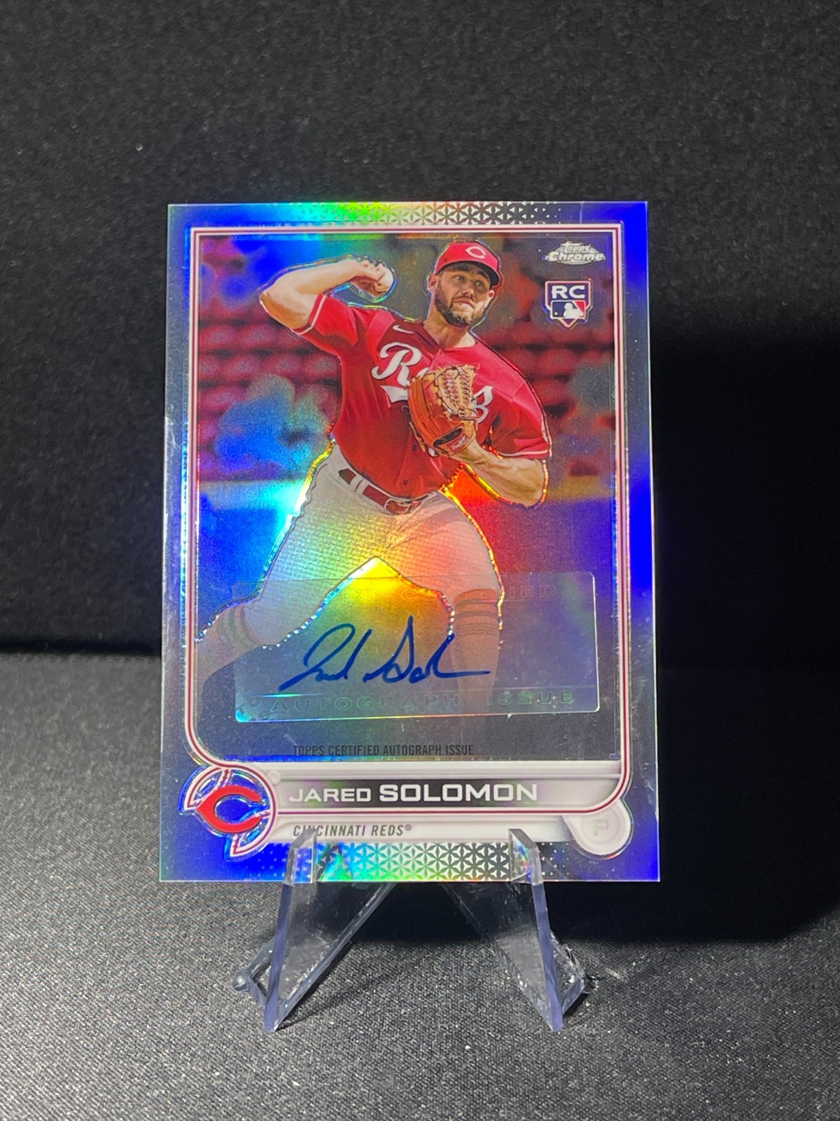 2022 Topps Chrome Jared Solomon #AC-JSN Rookie Autograph RC Reds MLB