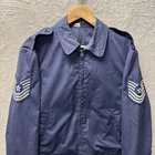 VTG United States Air Force Lightweight Vietnam Jacket Blue Bendone 38R Military