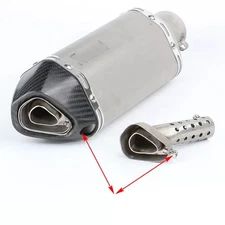 Exhaust Muffler Tail Insert Baffle Removable Front Triangle Silencer DB Killer