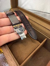 20mm Hamilton Brown Genuine Leather Watch Band Strap with Clasp