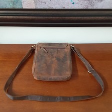 VERA PELLE Italy Brown Leather Crossbody Bag ...