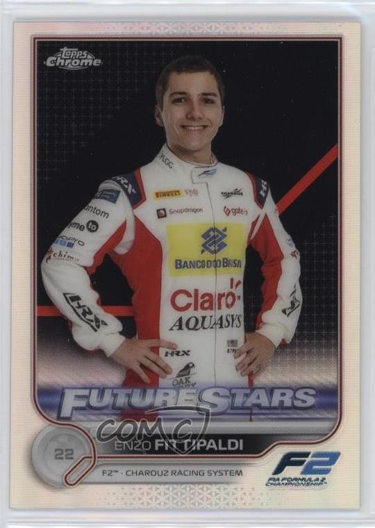 2022 Chrome Formula 1 F2 Racers Future Stars Refractor Enzo Fittipaldi #95 11q6