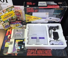 Super Nintendo Snes Walmart Super Gameboy Set Complete In Box -Tested & Working-