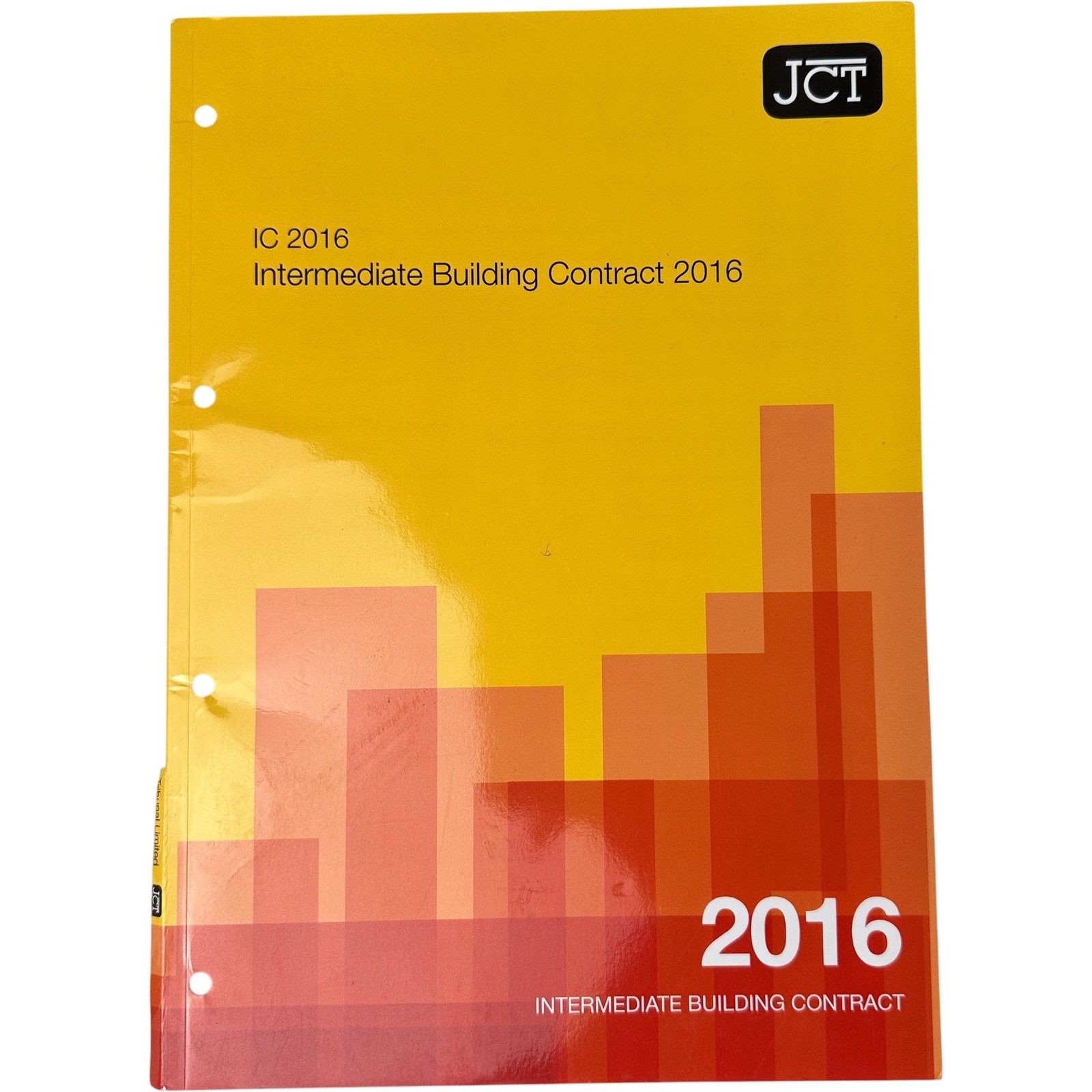 JCT Intermediate Building Contract 2016 Textbook Construction Industry Reference