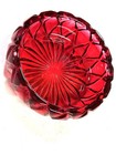 Godinger of Shannon Falls Hershey Kiss Ruby Red Crystal Covered Candy Dish 5" — photo 4