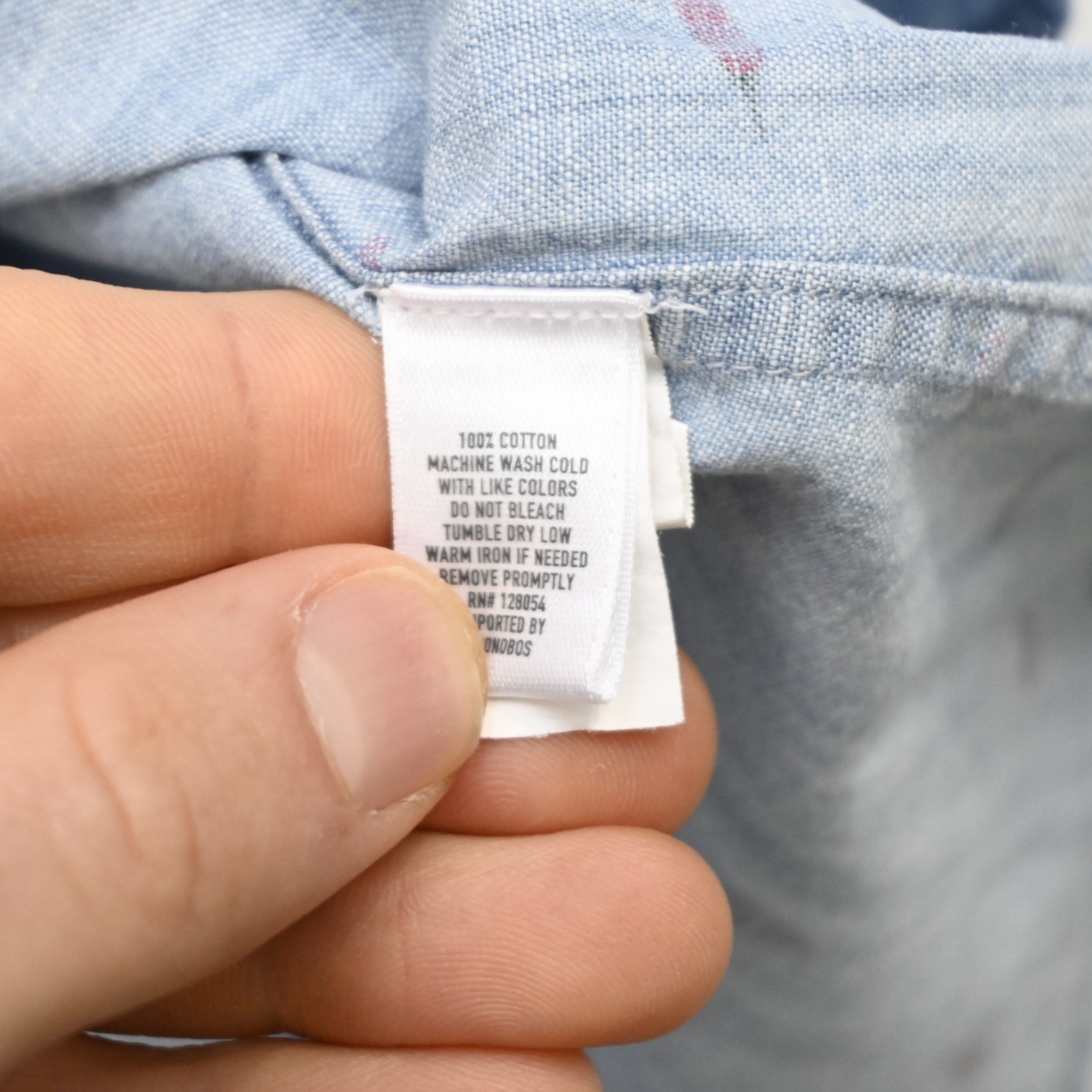 Bonobos Chilli Pepper Chambray Button Up Shirt Sl… - image 7