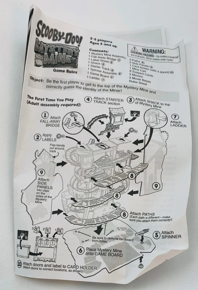 2013 Scooby Doo! Mystery Mine Game by Pressman Complete in Great Cond FREE SHIP - Image 4 of 4