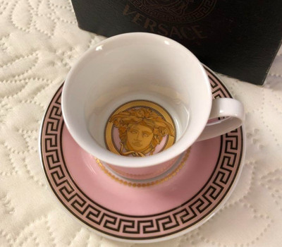 Versace IKARUS JARDIN ROSA Espresso Cup Saucer Rosenthal