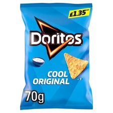 Doritos Cool Original Tortilla Chips Crisps Pack of 18 x 70g