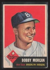 1953 Topps #85 Bobby Morgan - Brooklyn Dodgers - VG/EX - wrinkle lft corner