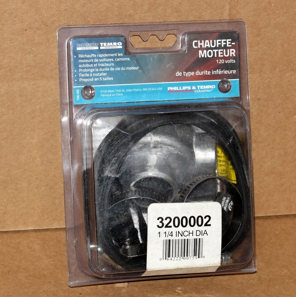 Шланг нагревателя охлаждающей жидкости двигателя типа Zerostart Temro 3200002 1 1/4 дюйма - Изображение 2 из 2