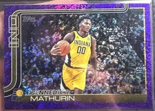 2025-26 Topps Basketball Bennedict Mathurin Purple Foil /250 Indiana Pacers