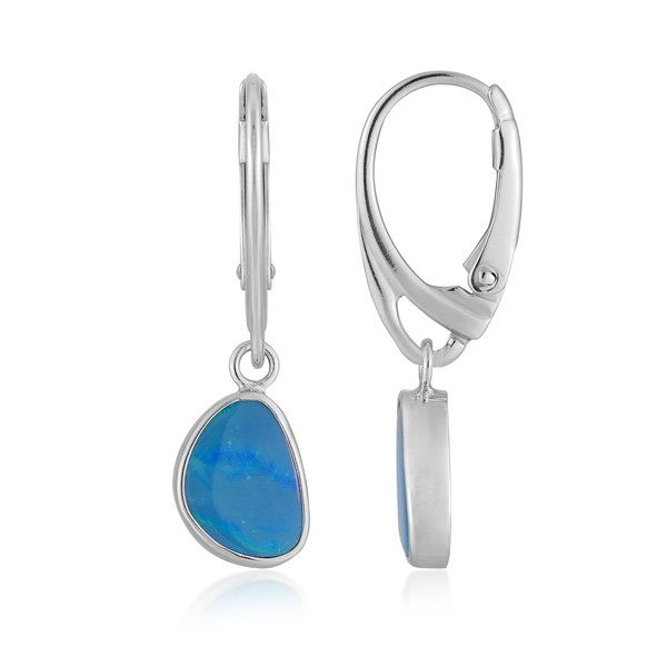 Cavill Silberohrringe 3,5Ct Blue Opal Tropfen 925 Sterling Damen Echtschmuck-image