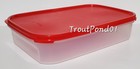 Tupperware Modular Mates Rectangle #1 w/ Red Seal 11 x 7 x 2 1/4 in 8 1/2 c New — photo 1
