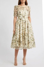 Eliza J Short Dress With Illusion Yoke