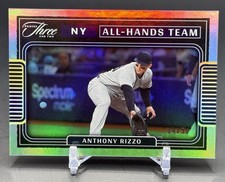 Anthony Rizzo 2022 Panini Three and Two All Hands Gold /50 New York Yankees