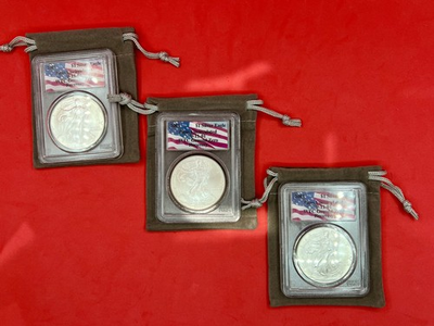 #ad 2001 PCGS GEM WTC Ground Zero Recovery American $1 Silver Eagle 1 Oz. 9 11 2001 $249.00