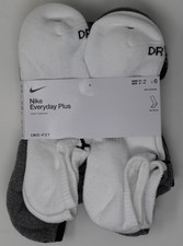 Nike Everyday Plus Cotton Cushioned Dri-Fit No Show SX6898-964 L Men 8-12 Wmn 10