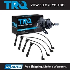 TRQ Ignition Coil & Spark Plug Wire Kit Set for Elantra Soul Sportage New