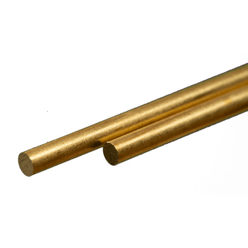 Varilla de latón macizo K&S Engineering 12 pulgadas 30 cm de largo 0,114 pulgadas 2,9 mm OD 8167 | Zustand: New