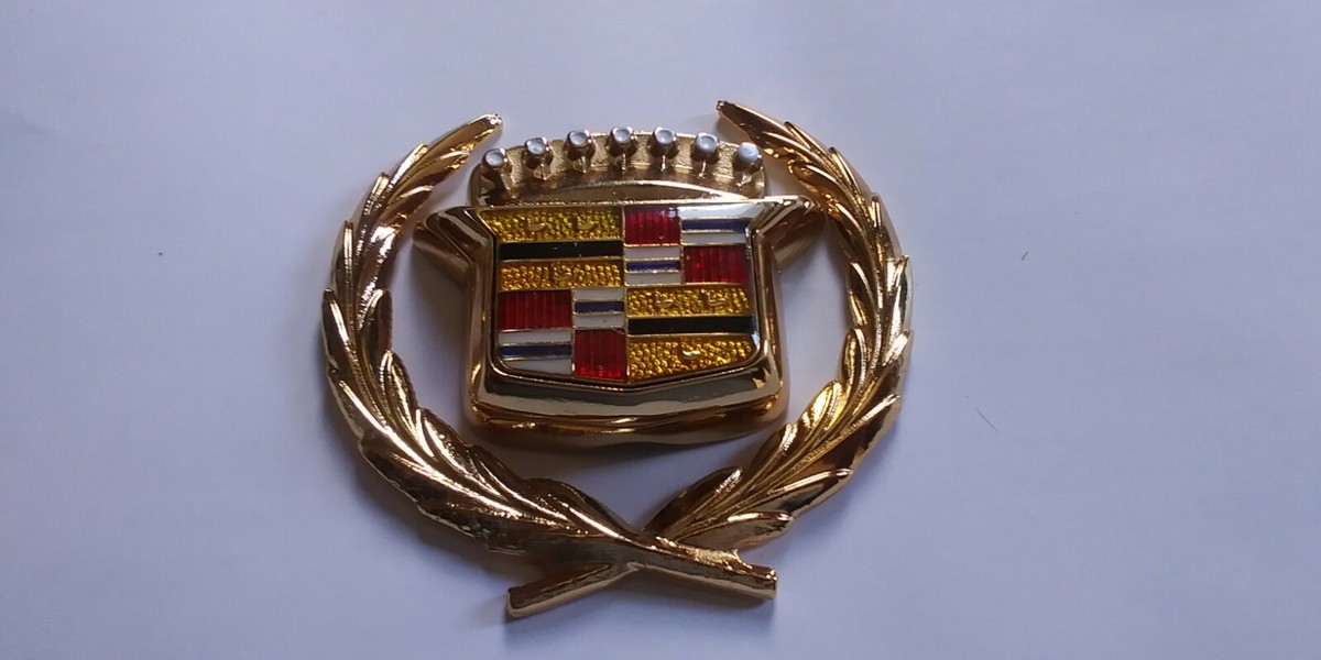 NEW 80-96 Cadillac Models GOLD Trunk Lock Swing Emblem | eBay