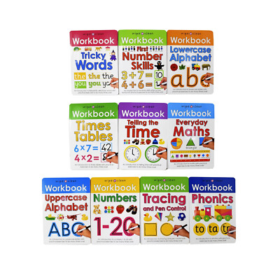 Wipe Clean　Work Books 10冊セット Wipe Clean Workbooks Series 10 Books Collection Set - Ages 0