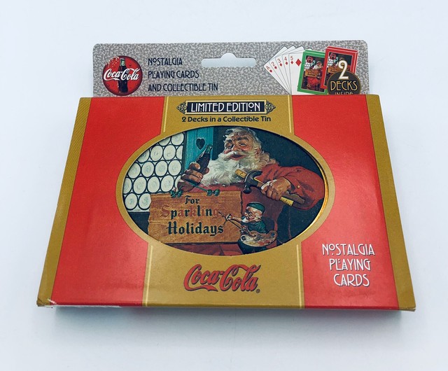 Coca Cola 2 Decks Of Nostalgia Playing Cards Limited Edition