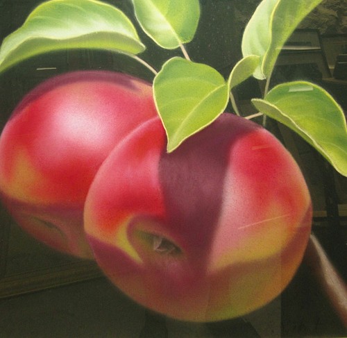 Elizabeth Rickert (n. 1943) Natura morta pastello di mele elencata contemporanea - Foto 5 di 7