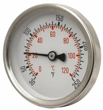 2" Temperature Gague  (1/2 NPT) For Outdoor Wood Boilers