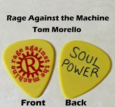 RAGE AGAINST THE MACHINE band novelty TM signature guitar pick  (s-N2)