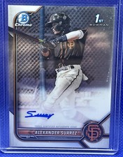 Alexander Suarez 2022 Bowman Draft Chrome 1st Bowman Auto - San Francisco Giants